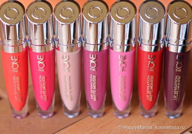 Жидкая губная помада-мусс The One Lip Sensation Oriflame. Оттенки 31944, 31945, 31946, 31947, 31951, 32256, 32257