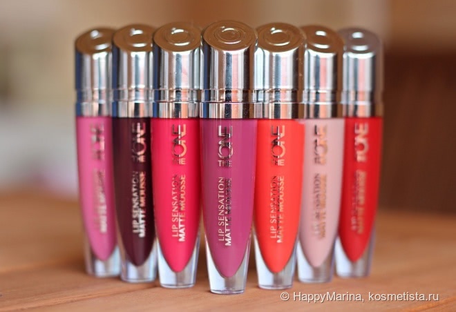 Жидкая губная помада-мусс The One Lip Sensation Oriflame. Оттенки 31944, 31945, 31946, 31947, 31951, 32256, 32257