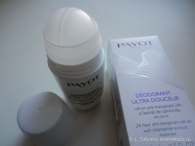 Отличный помощник Payot Deodorant Ultra Douceur 24-hour anti-perspirant