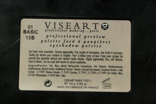 Viseart Eyeshadow Palette в оттенке 01 Neutral Matte