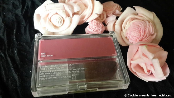 Румяна Clinique Blushing Blush Powder Blush в оттенке 109 Pink Love