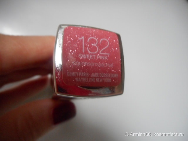 Помада Maybelline Color Sensational - Роскошный Цвет #132 Sweet pink