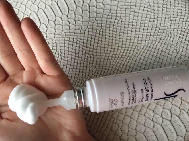 Сохранение цвета волос с Wella System Professional Color Save Emulsion Post Colour Stabilizer