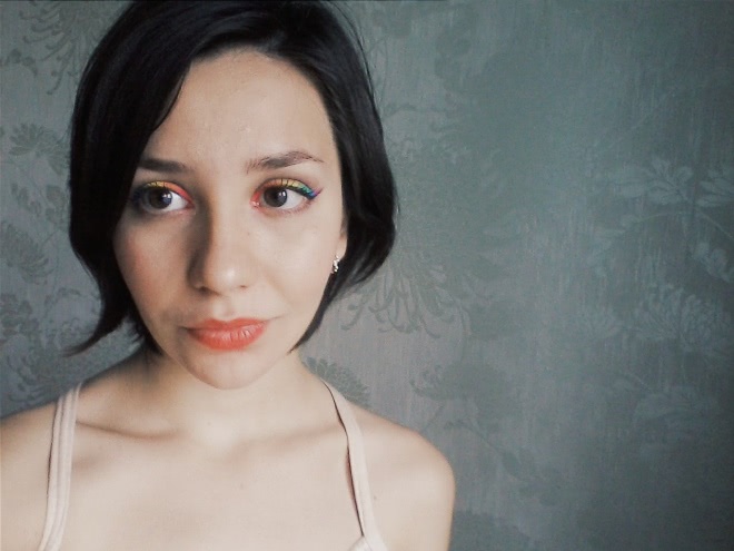 Оранжевое золото с Artdeco perfect colour lipstick #59