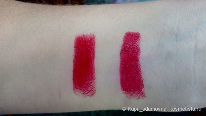 Мои красные губы с Deborah Rossetto Atomic Red в оттенке #05