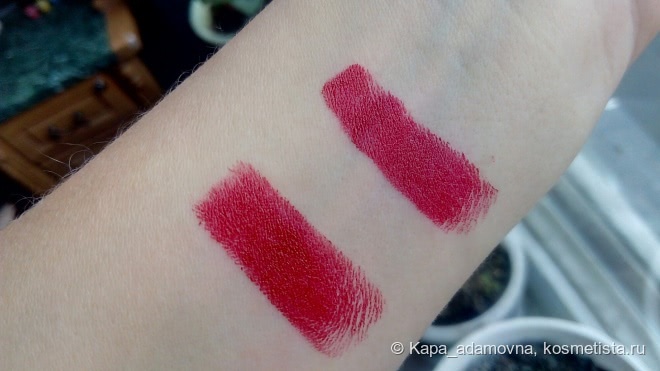 Мои красные губы с Deborah Rossetto Atomic Red в оттенке #05