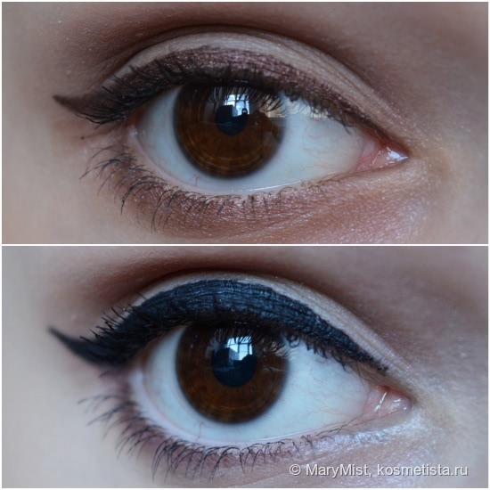 Мои мастхэвы для стрелок: Maybelline New York EyeStudio Lasting Drama Gel Eyeliner 24H 01 Black & 02 Brown