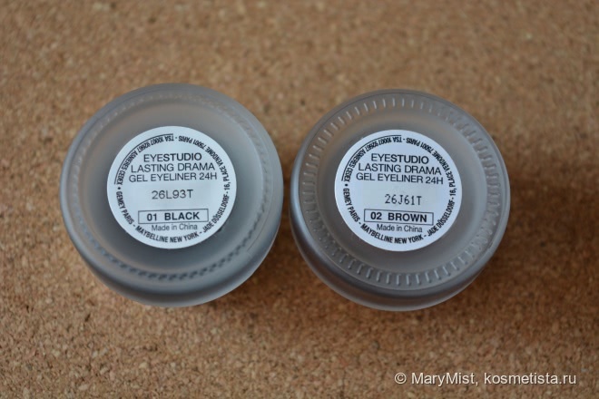 Мои мастхэвы для стрелок: Maybelline New York EyeStudio Lasting Drama Gel Eyeliner 24H 01 Black & 02 Brown