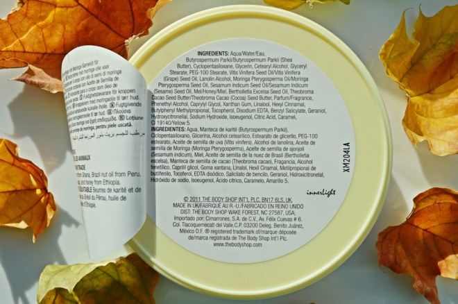 Лакомство для кожи. The Body Shop Mоringa body butter