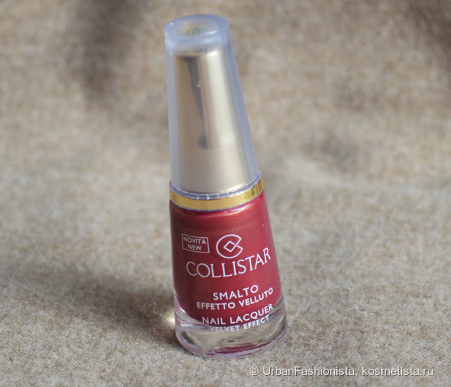 Колдовской рубин: лак для ногтей Collistar Velvet Effect Nail Lacquer в оттенке #667 Rubino Stregato