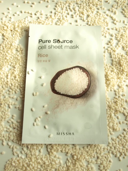 А стоит ли бояться отбеливающих масок? Pure Sourse Cell Sheet Mask Rice от Missha