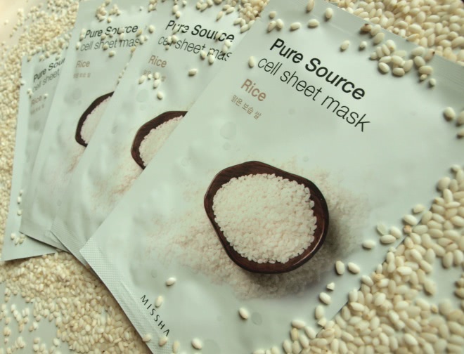 А стоит ли бояться отбеливающих масок? Pure Sourse Cell Sheet Mask Rice от Missha