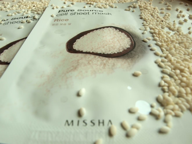 А стоит ли бояться отбеливающих масок? Pure Sourse Cell Sheet Mask Rice от Missha
