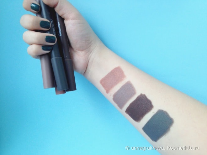 4 матовых оттенка кремовых теней в стике Gosh Forever Eye Shadow Matt - новинка