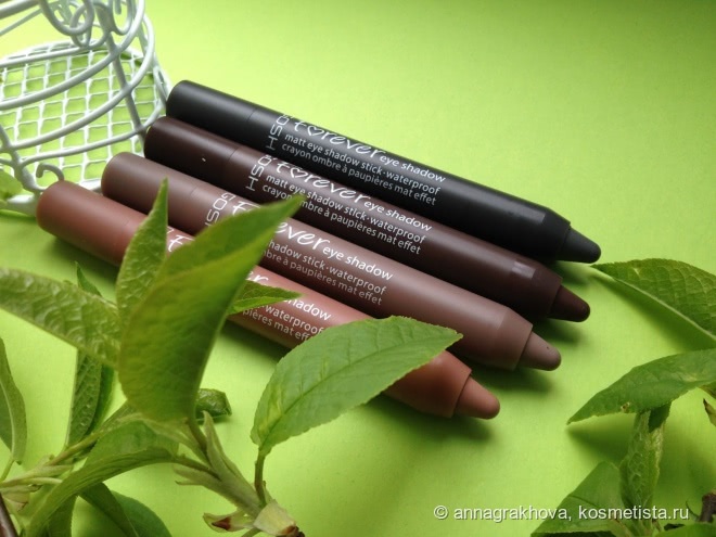 4 матовых оттенка кремовых теней в стике Gosh Forever Eye Shadow Matt - новинка