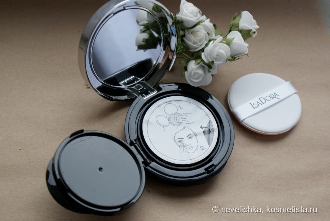 Совсем не фарфоровый IsaDora Nude cushion foundation в оттенке 10 Nude porcelain