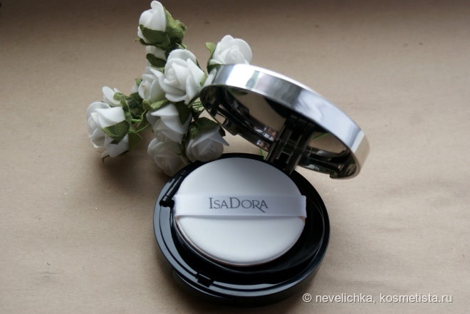 Совсем не фарфоровый IsaDora Nude cushion foundation в оттенке 10 Nude porcelain