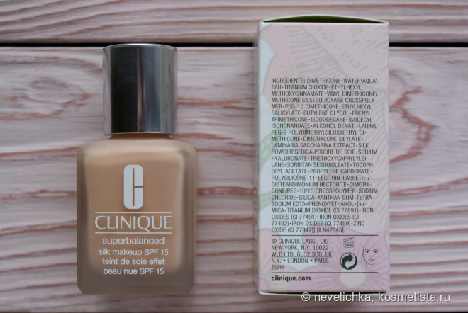Неоднозначный Clinique Superbalanced Silk Makeup Spf15 в оттенке Silk shell