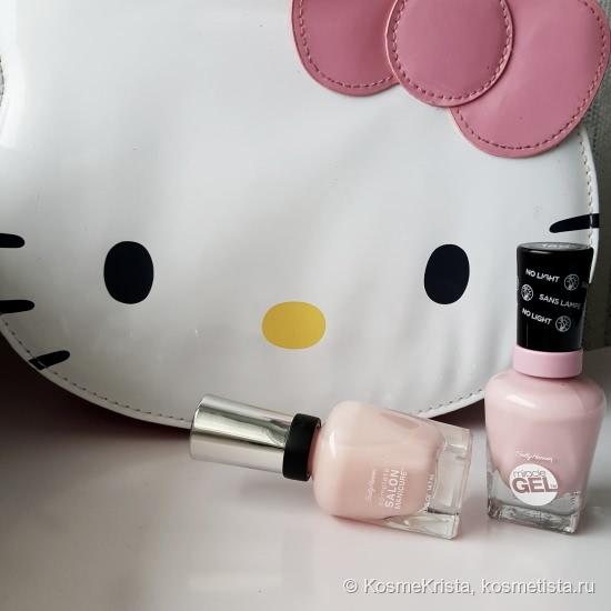 2 таких разных нюда от Sally Hansen Miracle Gel #160 Pinky Promise и Complete Salon Manicure #175 Arm Candy