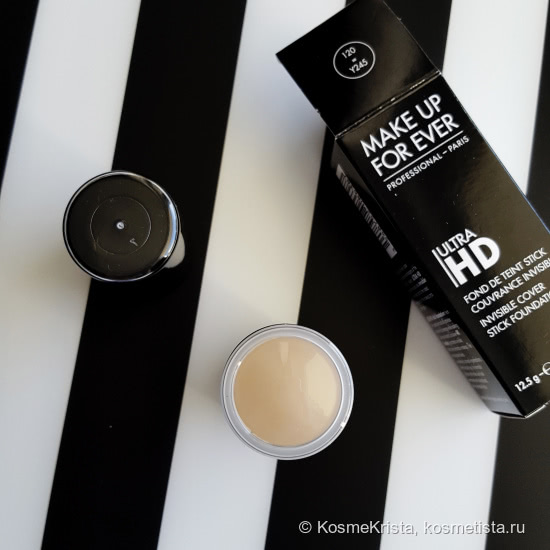 Тональная основа Ultra HD Stick foundation Make Up For Ever в оттенке 120. Покажу что-то новенькое от Mufe