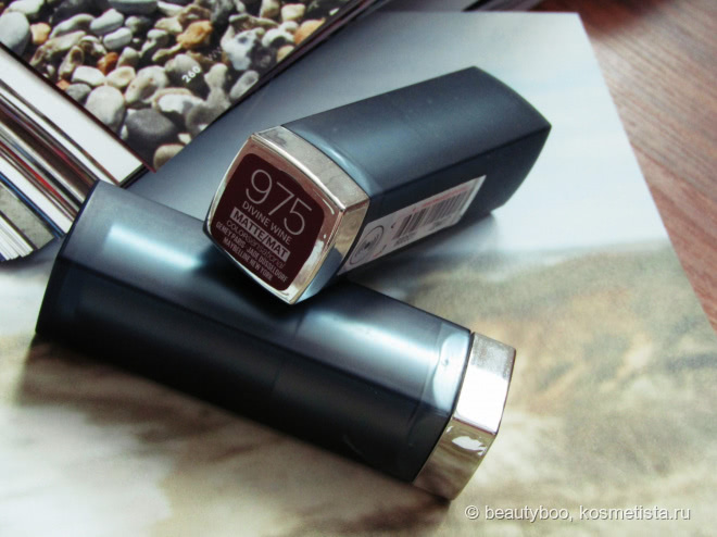 Шах и Matte. Помады Maybelline Color Sensational в оттенках #965 Siren in Scarlet и #975 Divine Wine