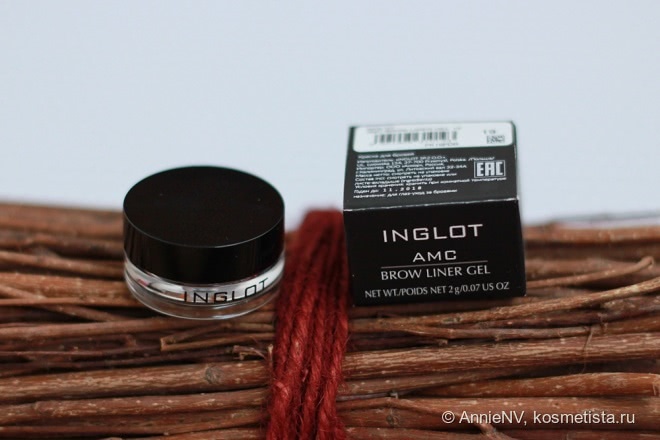 Густые брови в каждый дом - Inglot AMC brow liner gel в оттенке 19