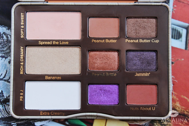 Too Faced Peanut Butter and Jelly. Небольшой обзор на небольшую палетку