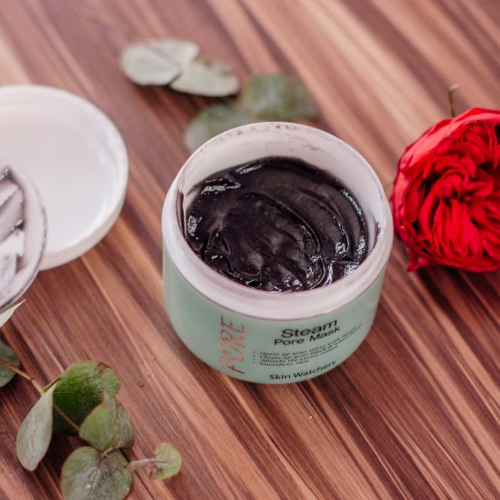 Эффективная маска Skin watchers Steam pore mask против черных точек и прыщей. Эффект после первого применения