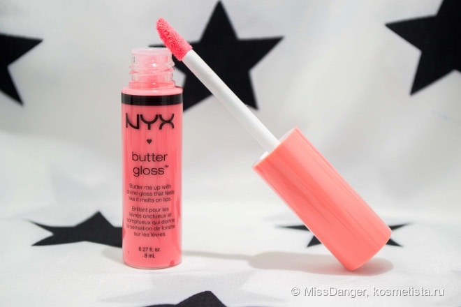 Нежнейший блеск для губ Nyx Butter Gloss Lipstick в оттенке Apple Strudel