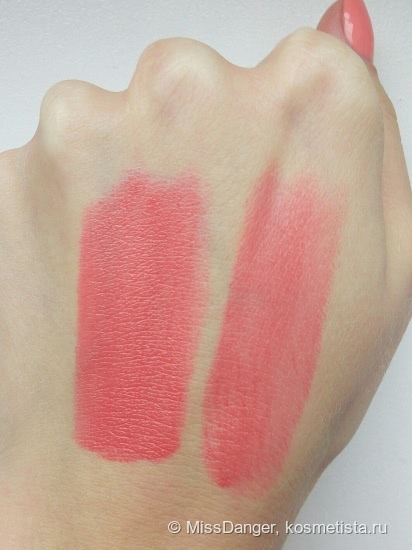 Моя яркая любимица Essense Long-Lasting Lipstick #01 Coral Calling