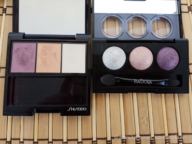 Запеченные тени для век IsaDora Eye Shadow Trio в оттенке 87 Golden Fig