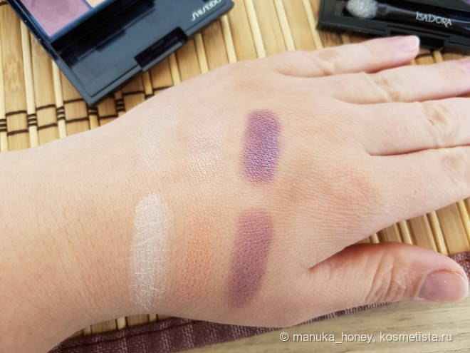 Запеченные тени для век IsaDora Eye Shadow Trio в оттенке 87 Golden Fig