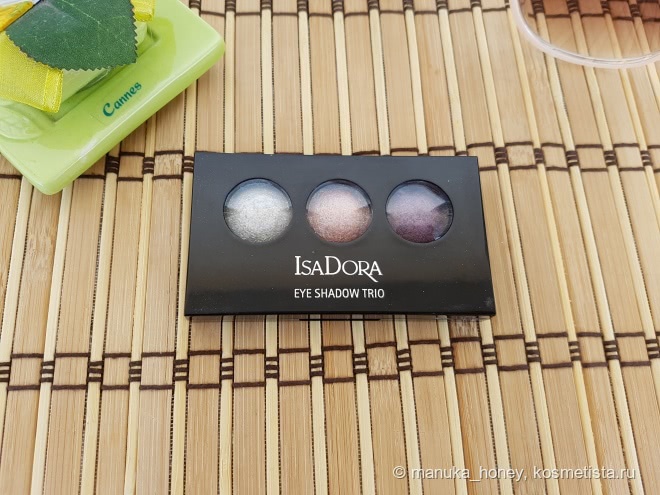 Запеченные тени для век IsaDora Eye Shadow Trio в оттенке 87 Golden Fig