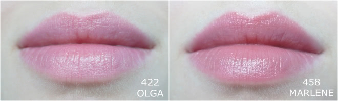 Помада Rouge Coco в оттеках #422 Olga, #458 Marlene