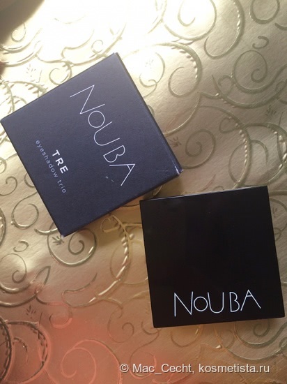 Немного тщеславия от Nouba Earthly Paradise Tre eyeshadow trio в оттенке 1 Vanity