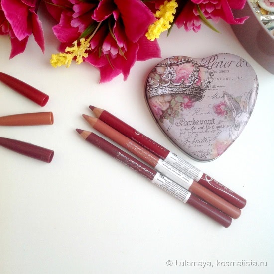 Обзор популярных карандашей для губ от Essence из нового выпуска. Оттенки 05 Soft Berry, 08 Red Blush и 11 In The Nude