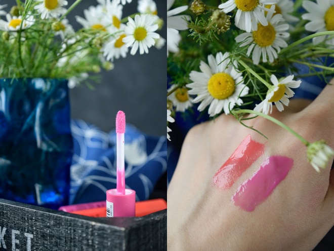 NYX butter gloss «peach cobbler» и «strawberry parfait»
