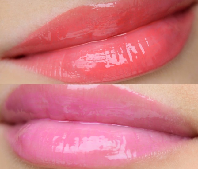 NYX butter gloss «peach cobbler» и «strawberry parfait»