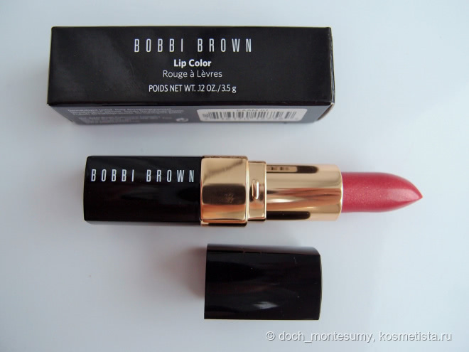 Легендарная помада Bobbi Brown Lip Color в текстуре Shimmer Finish оттенок №1 Raspberry Shimmer