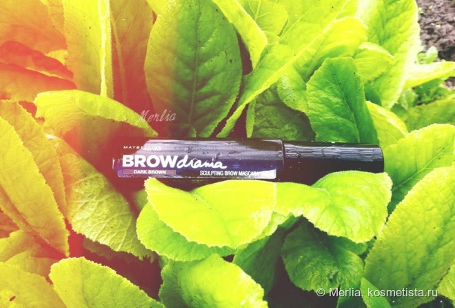 Натуральный эффект на бровях - тушь для бровей Maybelline Brow Drama в оттенке Dark Brown