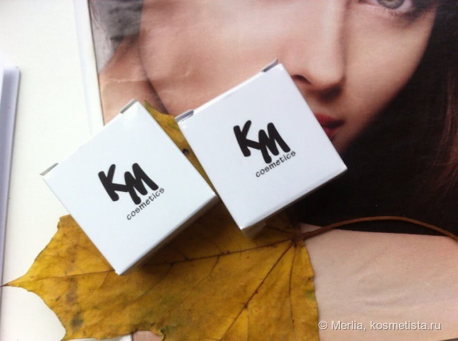Северное сияние. Минеральные тени для век KM Cosmetics и кисть для теней