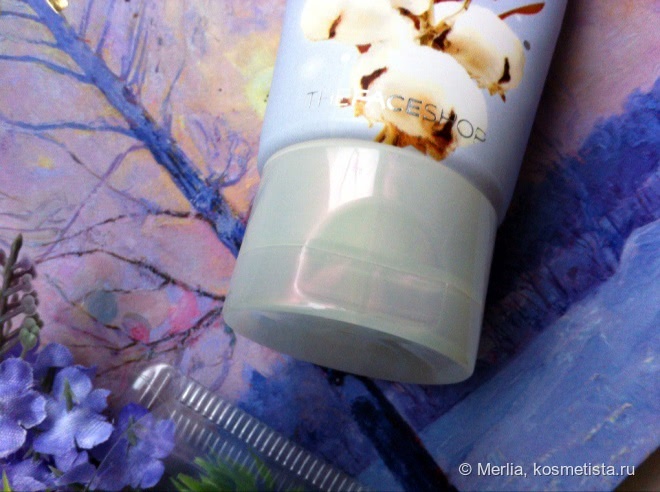 Нежное питание и увлажнение - крем для рук с экстрактом хлопка The Face Shop Flower Touch Hand-lotion Snow Cotton