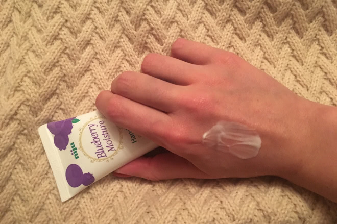 Мое знакомство с корейской маркой Konad: крем для рук niju Blueberry Moisture Hand Cream