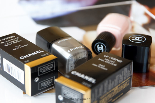 Chanel Le Vernis #520 Liquid Mirror и #542 Pink Rubber
