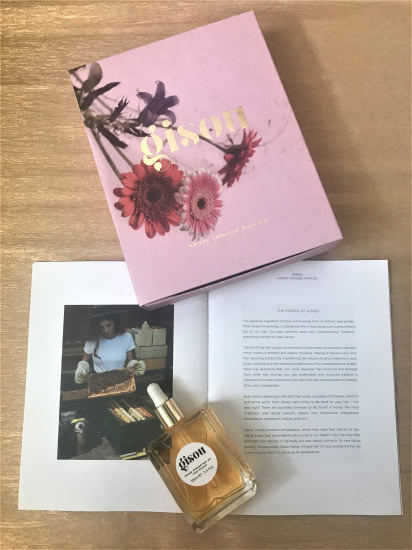 Gisou honey infused hair oil by Negin Mirsalehi