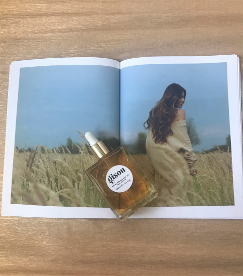Gisou honey infused hair oil by Negin Mirsalehi