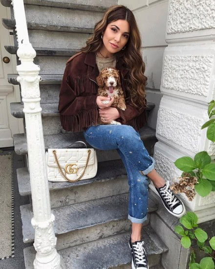 Gisou honey infused hair oil by Negin Mirsalehi