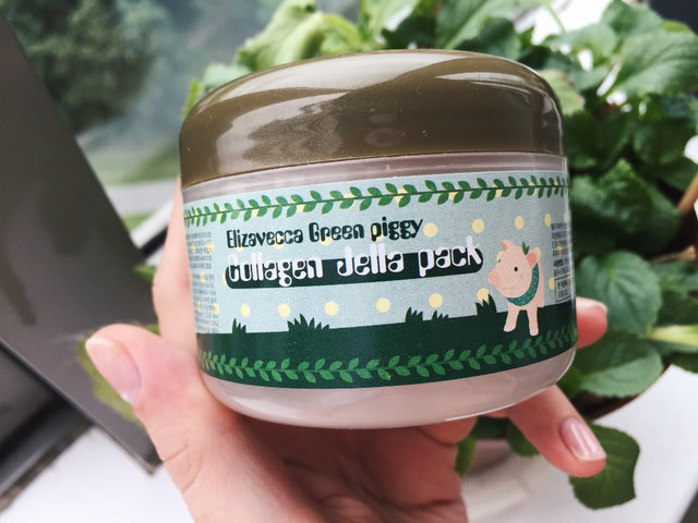 Elizavecca Green Piggy Collagen Jella Pack pig mask - коллагеновая питательная маска