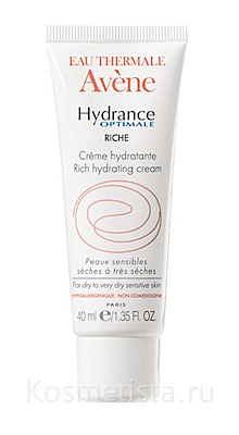 Увлажняющий крем для обезвоженной кожи «Гидранс Оптималь» Avene Hydrance  Optimale Rich Hydrating Cream | Отзывы покупателей