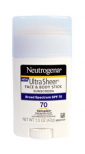 Солнцезащита SPF 30-50 Neutrogena Ultra Sheer Face & Body Stick Sunscreen SPF 70